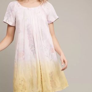 HD in Paris Ombre Chiffon Floral Swing Dress